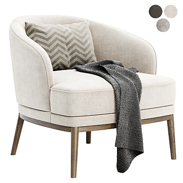 Luxury Ruth Armchair by Domkapa 3D model image 1 