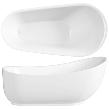 Abber AB9288 Acrylic Bathtub 3D model image 1 