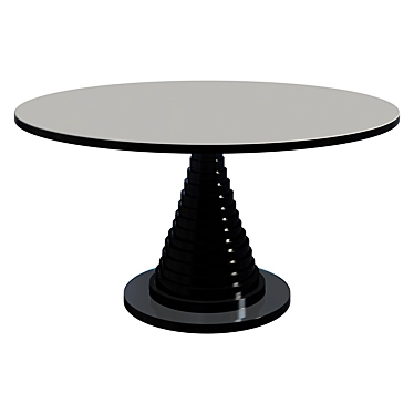 Mid Century Modern Dining Table 3D model image 1 