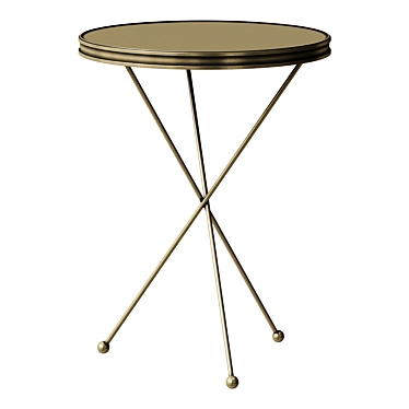 Title: Folding Campaign Table, Journal Stand 3D model image 1 