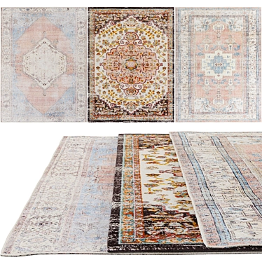 Unique Artistic Weavers Collection Rug 3D model image 1 