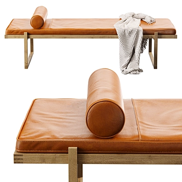 Modernist Chic Daybed for Two 3D model image 1 