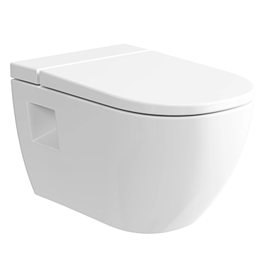 Vitra D-Light Wall Hung Toilet 3D model image 1 