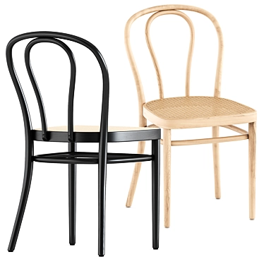 Thonet 218 Chair: Modern Elegance 3D model image 1 