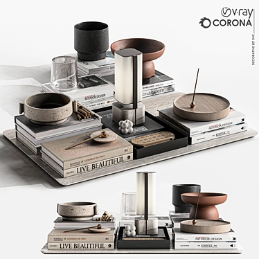 Versatile 3D Decor Set | V-Ray & Corona 3D model image 1 