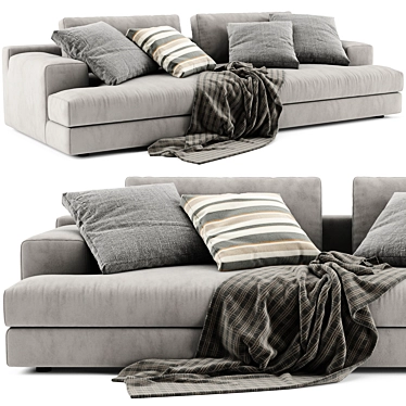 Modern Cassina Miloe 2-Seater Sofa 3D model image 1 