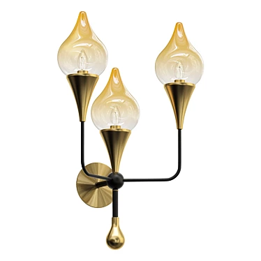 ImperiumLoft Flame Wall Sconce 3D model image 1 