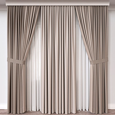 Versatile Curtain 3D Model - FBX, OBJ - Vray, Corona 3D model image 1 