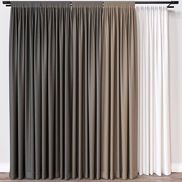 Window Curtain 3D Model Render 3D model image 1 