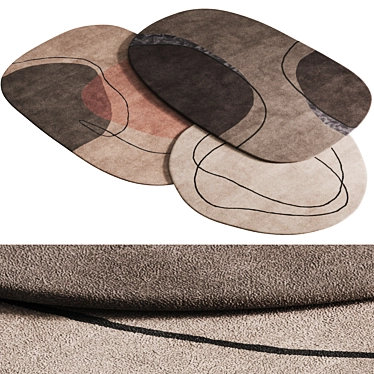  Benuta Shape Collection: Quality Wool Rugs 3D model image 1 