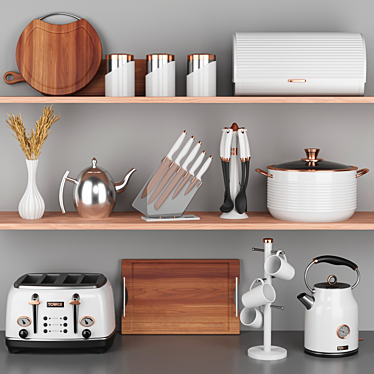 Kitchen Essentials Asset Pack 3D model image 1 