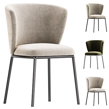 Modern Ciselia Dining Chair Design 3D model image 1 