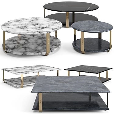 Versace Le Greca Coffee Table 3D model image 1 