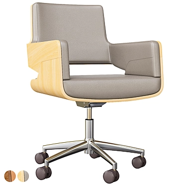 Ergonomic Leather Office Chair	nodes 3D model image 1 