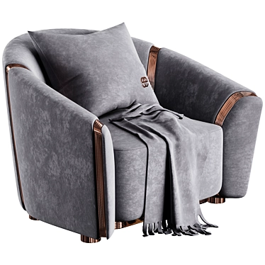 Modern Etra Armchair Design 3D model image 1 