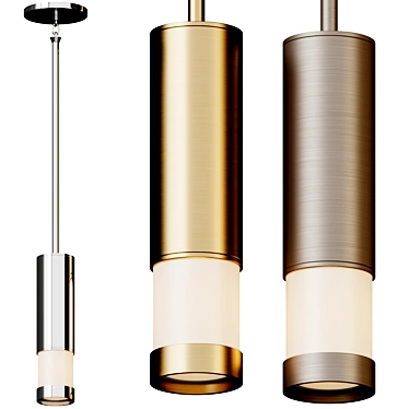 Sleek Modern Peek Pendant Light 3D model image 1 