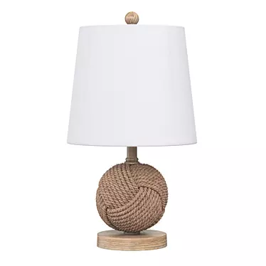 Nautical Monkey Knot Rope Lamp 3D model image 1 