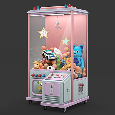 Toy Arcade Game Machine 3D model image 1 