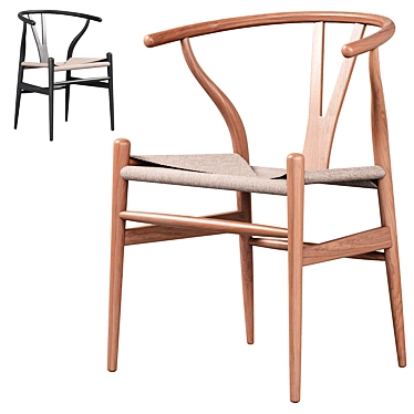 Carl Hansen CH24 Wishbone Chair 3D model image 1 