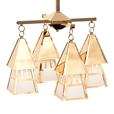 Rustic Charm Dartmouth Chandelier 3D model image 1 