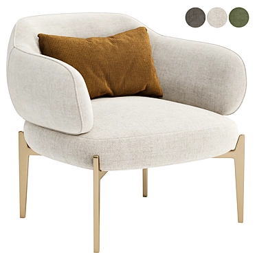 Elegant Mareli Armchair  Comfortable Beauty 3D model image 1 