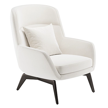 Elegant Minotti Belt Armchair 3D model image 1 