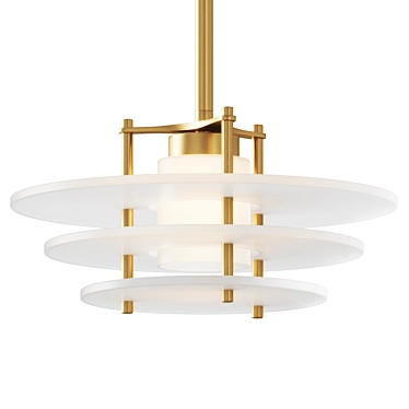 Elegant Gatsby Pendant Light 3D model image 1 