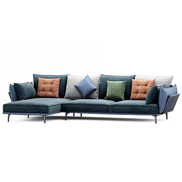 Oregon Corner Sofa with Cushions 3D model image 1 