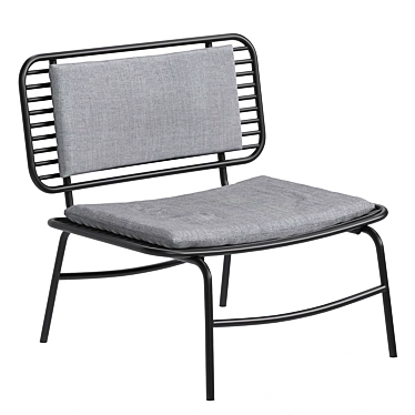 Modern Metal Garden Chair "Roric 3D model image 1 