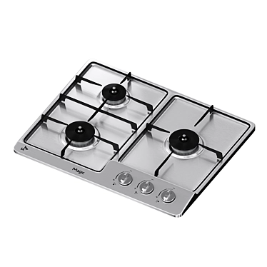 SK Magic Gas Cooktop Trio 3D model image 1 