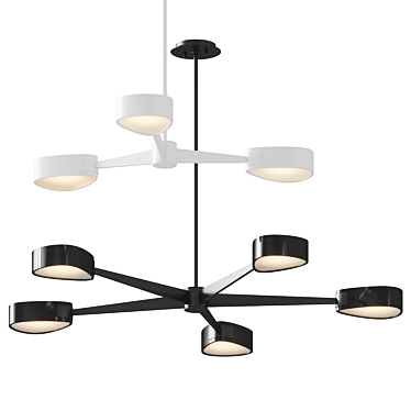 Elegant Allisio Pendant Light 3D model image 1 