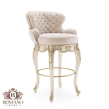 Nikolet Semi-bar Stool Romano Home 3D model image 1 