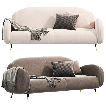 Contemporary MILLER Sofa Innovation 3D model image 1 