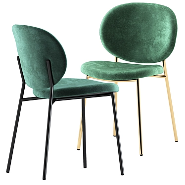 Elegant Ines Chairs by Calligaris 3D model image 1 