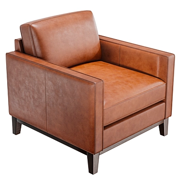 Pimlico Top Grain Leather Armchair 3D model image 1 