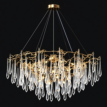 Elegant Branch Chandelier - Etsy Luxxury 3D model image 1 