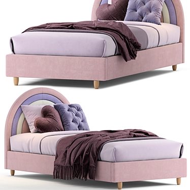  Rainbow Single Bed, Vray Render 3D model image 1 