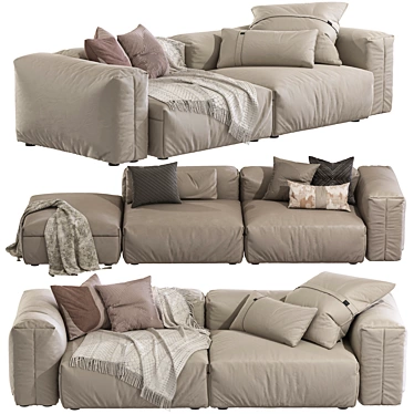 Modular Sofa 25 SetTransform Living 3D model image 1 