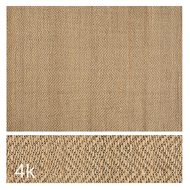 Jute Braided Carpet Set - 4K 3D model image 1 