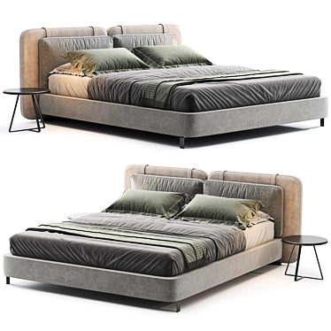Minotti Tatlin Flat Bed 3D 3D model image 1 