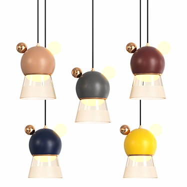 Elegant WINNI Pendant Lamp 3D model image 1 