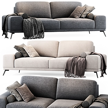 Modern Ron Sofa, 230x102x80 cm 3D model image 1 