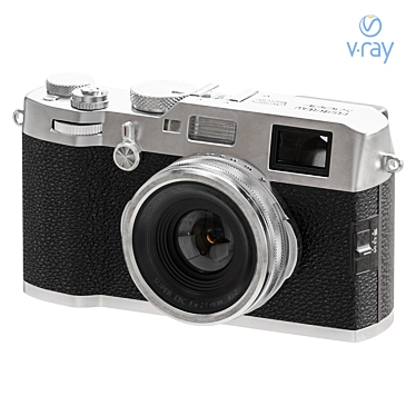 Premium Compact Fujifilm X100F Camera 3D model image 1 