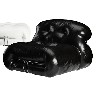 Luxurious Soriana Lounge Chair 3D model image 1 