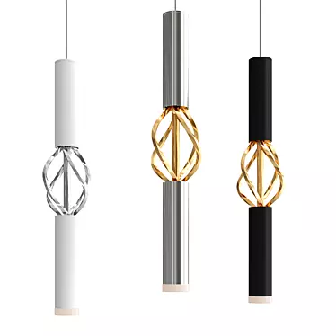 Hanging LED Pendant Light 3D model image 1 