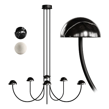 Aromas Dussa Pendant Lamp Elegance 3D model image 1 
