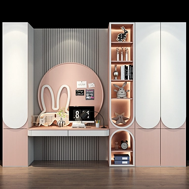 Customizable Children's Furniture Set 3D model image 1 