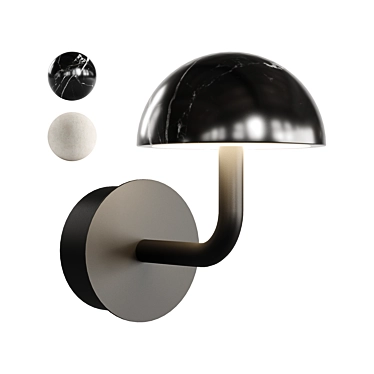 Modern Elegance Wall Sconce Light 3D model image 1 