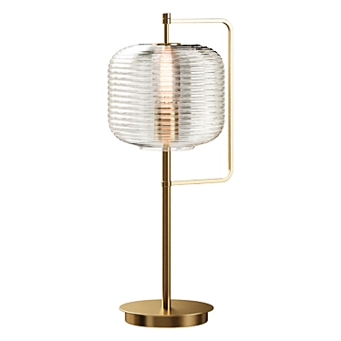 Sleek Metal Desk Lamp 3D model image 1 