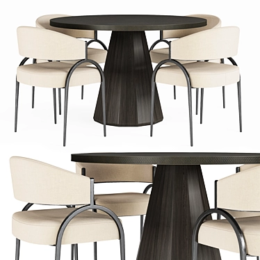 Sleek Seren Entry and Bahati Chair 3D model image 1 